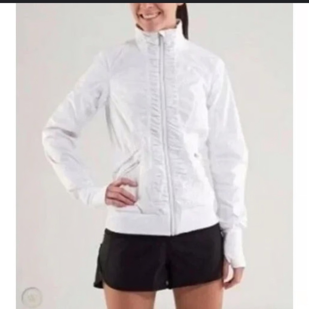Lululemon white spring jacket